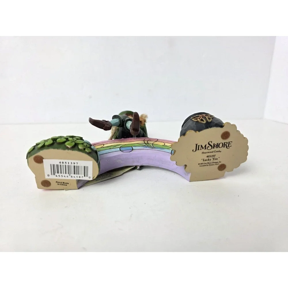 Enesco Jim Shore Irish St‎ Patricks Day figurine Lucky You Leprechaun Rainbow
